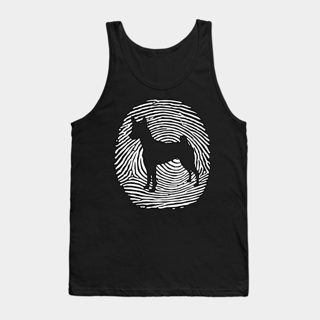 Basenji DNA Fingerprint I Dog Basenji Tank Top by Shirtjaeger